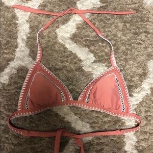 Pink swim top
